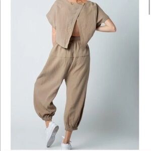 & MERCI Open Back Jumpsuit S